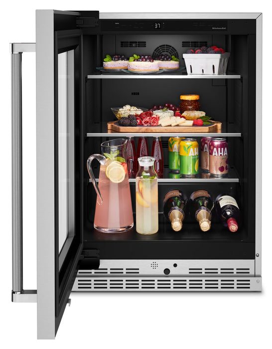 KitchenAid 24\" 5.2 Cu. Ft. Undercounter Refrigerator Refrigerator - Stainless Steel - KURL314KSS