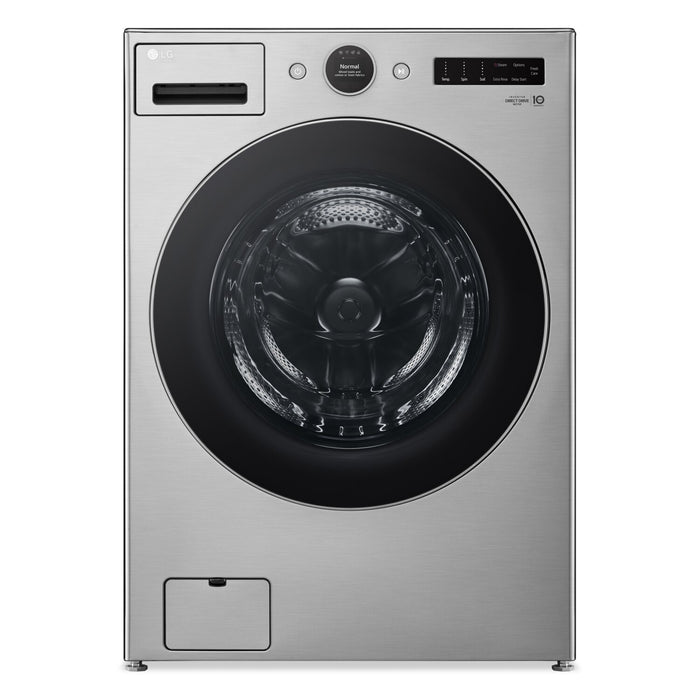 LG 5.2 Cu. Ft. Front-Load Washer and 7.4 Cu. Ft. Electric Dryer with TurboSteam®