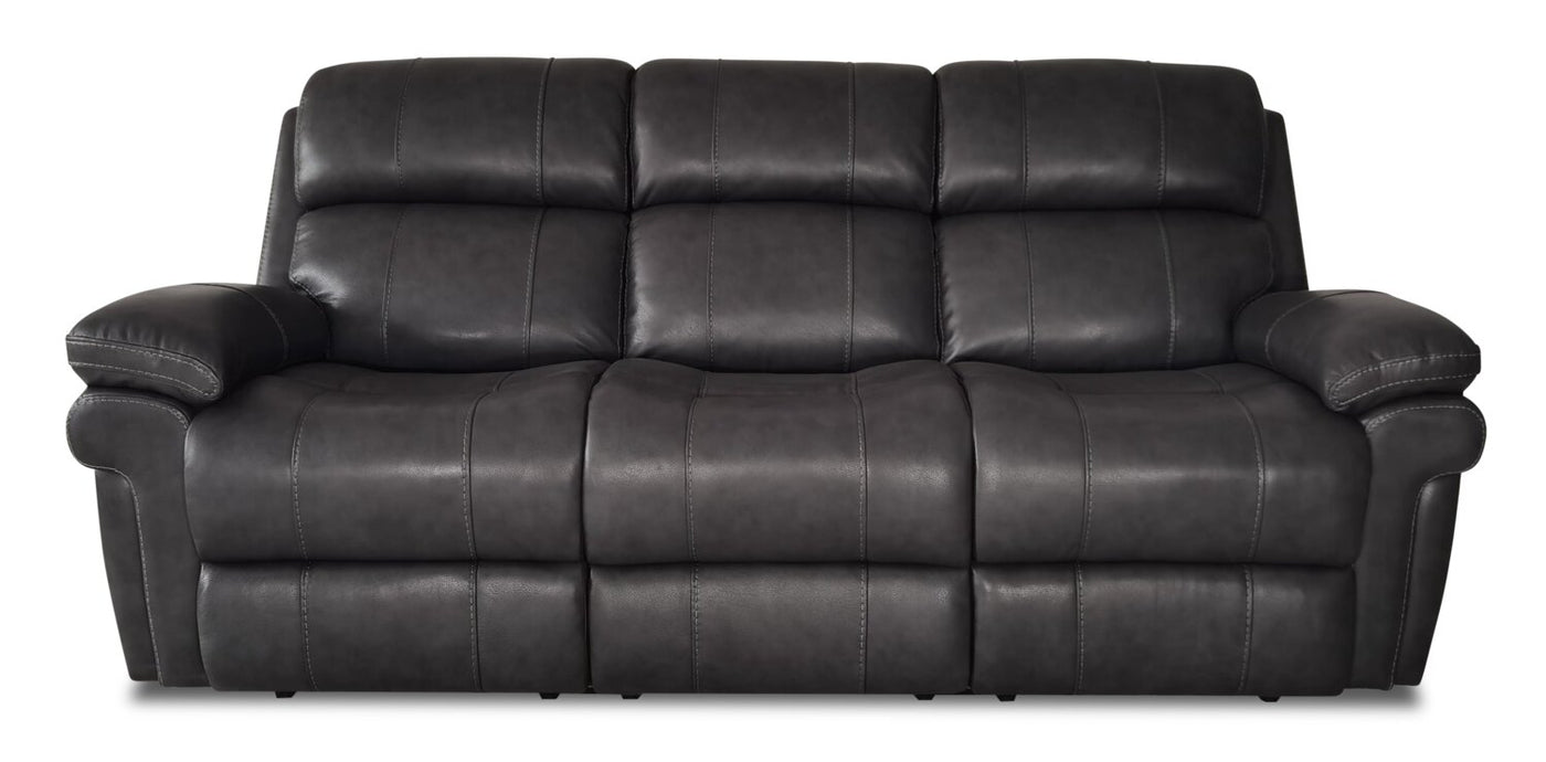 Faux leather best sale power reclining sofa
