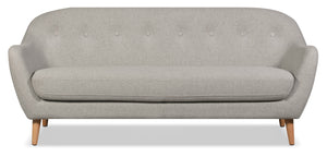 Calla Linen-Look Fabric Sofa - Light Grey|Sofa Calla en tissu d'apparence lin - gris pâle|CALLLGSF