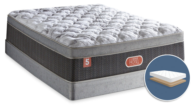 Beautyrest® Hotel Diamond 5 Plush Euro-Top Low-Profile Full Mattress Set