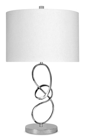 Chrome Swirl Table Lamp|Lampe de table en torsade chromée|IT4925TL