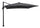 ["Solar Cantilevered Patio Umbrella - 137##PACKAGEDETAILSquot;W x 84##PACKAGEDETAILSquot;H, Steel, Hand Crank, Built-in LED Lights - Grey"]