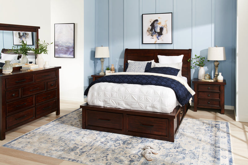 Sonoma Bedside 3-Drawer Nightstand, 28\"W x 28\"H - Mango Brown
