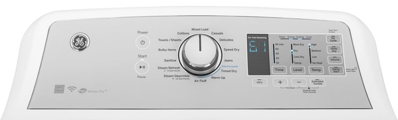 GE 7.4 Cu. Ft. Aluminized Alloy Drum Electric Dryer with HE Sensor Dry – GTD75ECMLWS