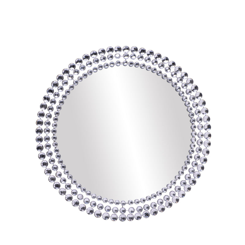 Round Beaded Mirror 30" x 30" The Brick