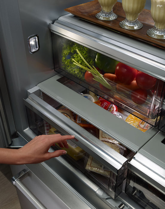 KitchenAid 42\" 24.2 Cu. Ft. Bottom-Mount Refrigerator - Stainless Steel - KBFN502ESS