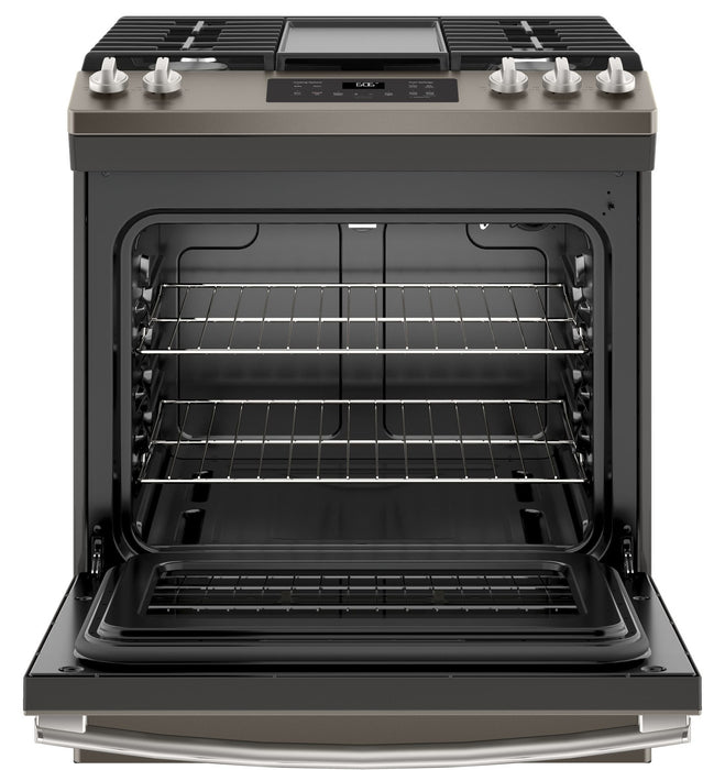 GE 5.4 Cu. Ft. Slide-In Steam Clean Gas Range – JCGSS66SELSS