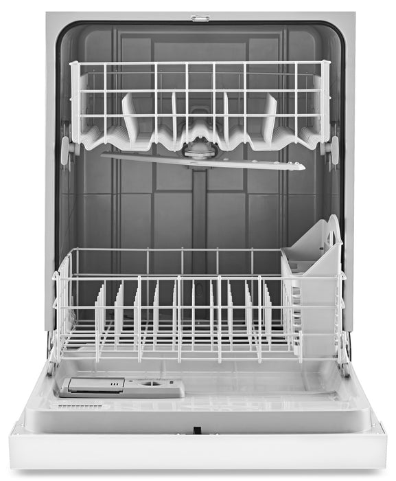 Amana 18 Cu. Ft. Refrigerator, 4.8 Cu. Ft.  Range and Built-In Dishwasher - White