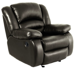 Toreno Genuine Leather Rocker Recliner - Grey