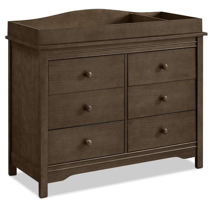 Laney Changing Station Table Topper – Rustic Grey