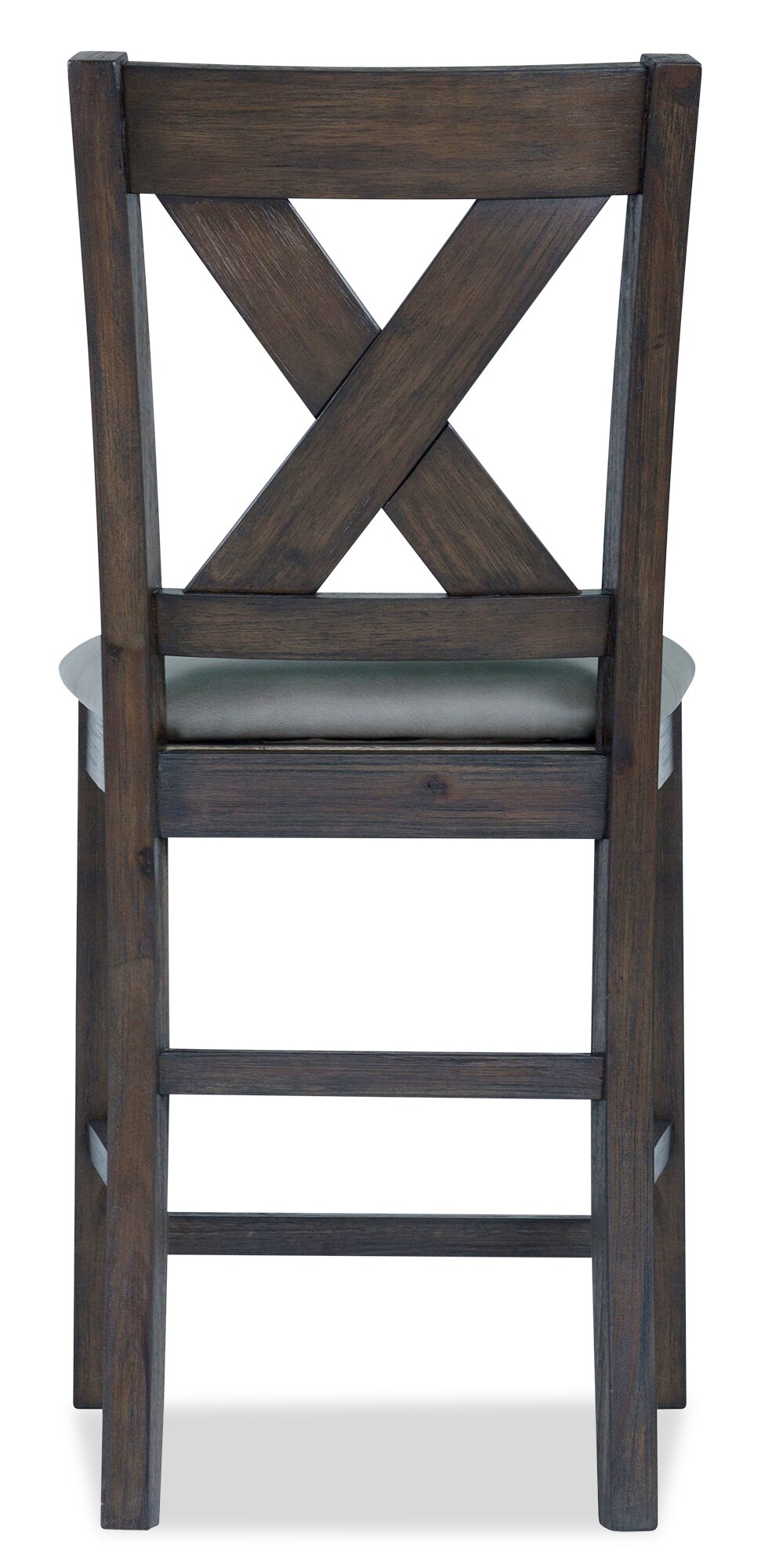 Tribeca Counter Height Dining Chair with Vegan Leather Fabric Cros. The Brick