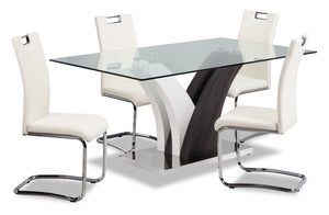 Tuxedo 5-Piece Dining Package - White