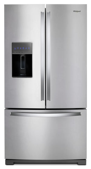 Whirlpool 27 Cu. Ft. French-Door Refrigerator in Fingerprint-Resistant Stainless Steel – WRF757SDHZ