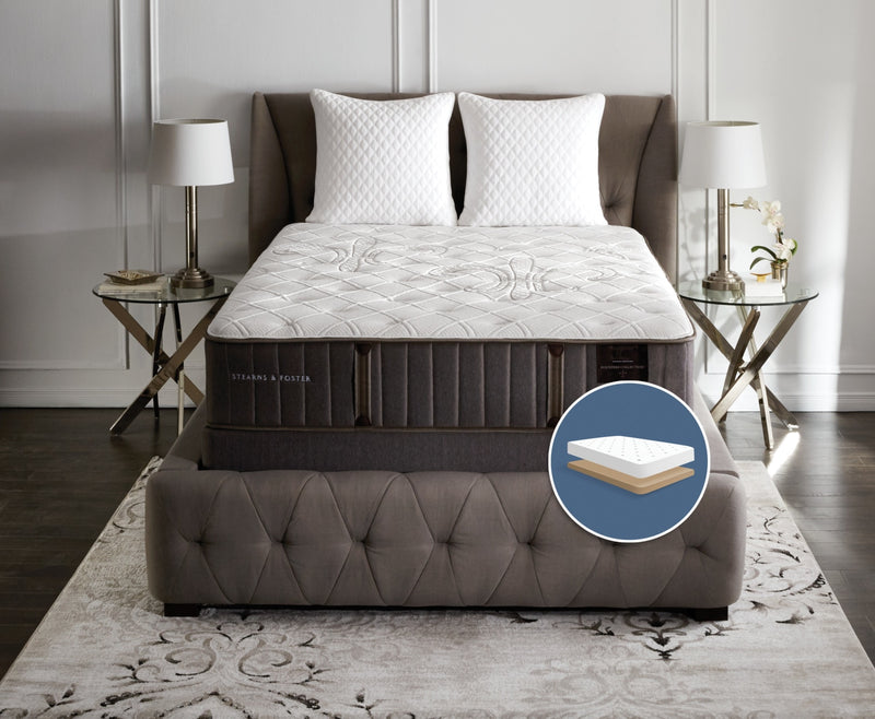 Stearns & Foster Finsbury Firm Low-Profile King Mattress Set