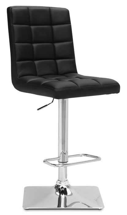 Axel High-Back Adjustable Bar Stool, Set of 2 – Black