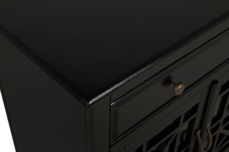 Marseille 32\" Accent Cabinet with Drawer - Black