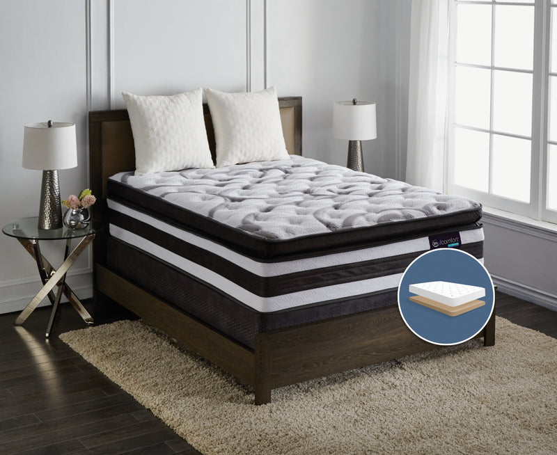Serta iComfort® Manolo Medium Super Pillow-Top Low-Profile King Mattress Set
