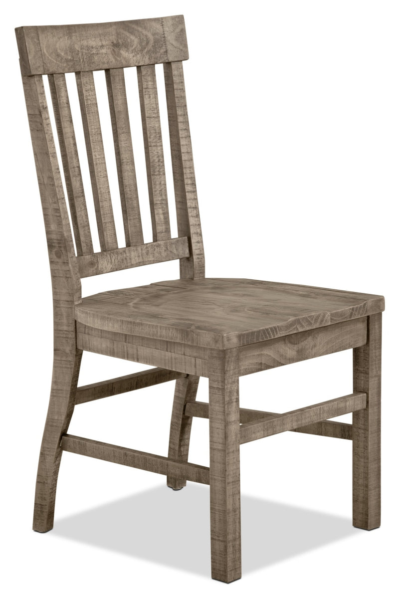 Keswick Dining Chair – Dovetail Grey - Rustic style Dining Chair in Grey Pine