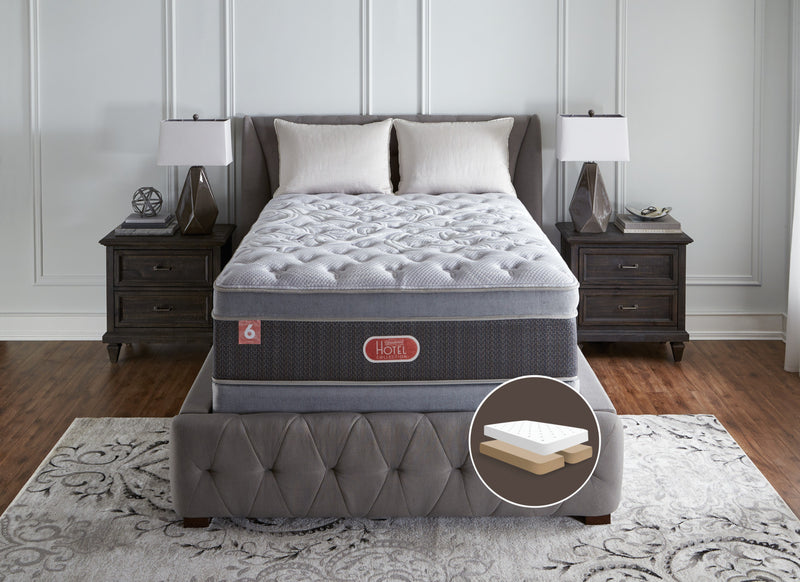Beautyrest® Hotel Diamond 6 Plush Ultra Euro-Top Split Queen Mattress Set