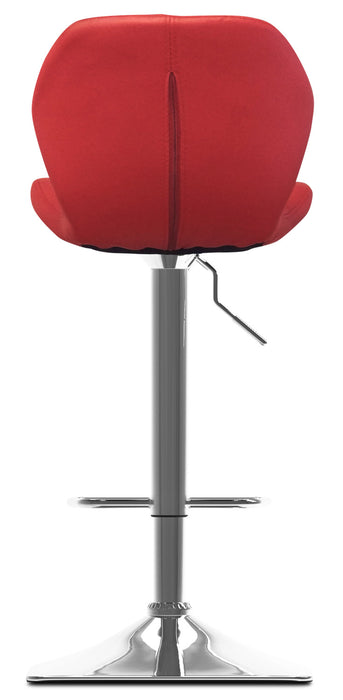 Emry Adjustable Bar Stool – Red