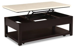 Sicily Coffee Table with Lift-Top and Casters – Beige
