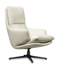 Veda Swivel Accent Chair - White 