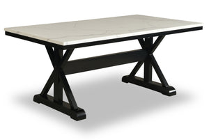 Verona Rectangular Dining Table with Trestle Base | Table de salle à manger rectangulaire Verona avec base en tréteaux | VER2MDTL