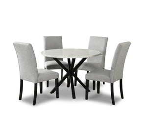 Verona 5-Piece Dining Package with Round Dining Table | Ensemble de salle à manger Verona 5 pièces avec table ronde | VERORDP5