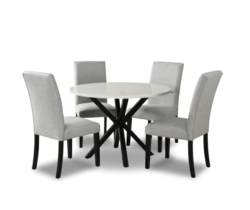 Verona 5-Piece Dining Package with Round Dining Table 