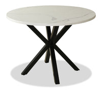 The brick round cheap glass dining table