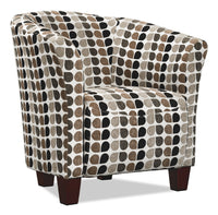 Tub-Style Fabric Accent Chair - Steel 