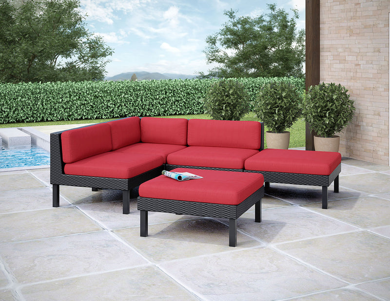 Oakland Armless Patio Chair – Red