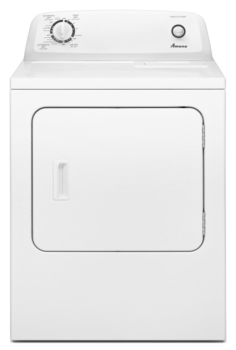 Amana 6.5 Cu. Ft. Electric Dryer with Automatic Dryness Control – YNED4655EW - Dryer in White