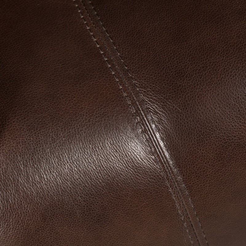 Kobe Genuine Leather Reclining Loveseat - Brown | The Brick