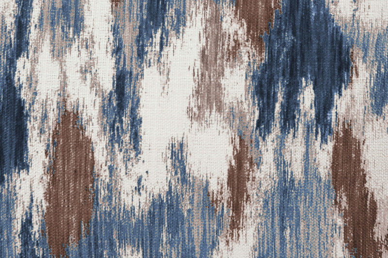 Rain Accent Pillow – Blue, Yellow and Ivory