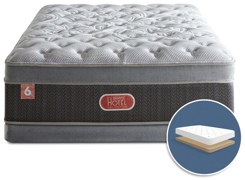 Beautyrest® Hotel Diamond 6 Plush Ultra Euro-Top Low-Profile Full Mattress Set
