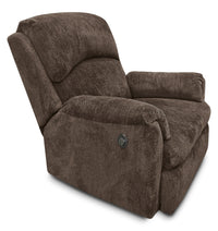 Baron Chenille Power Recliner Brown The Brick