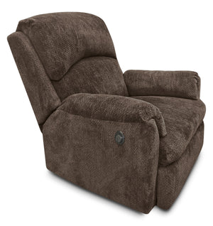 Baron Chenille Power Recliner - Brown