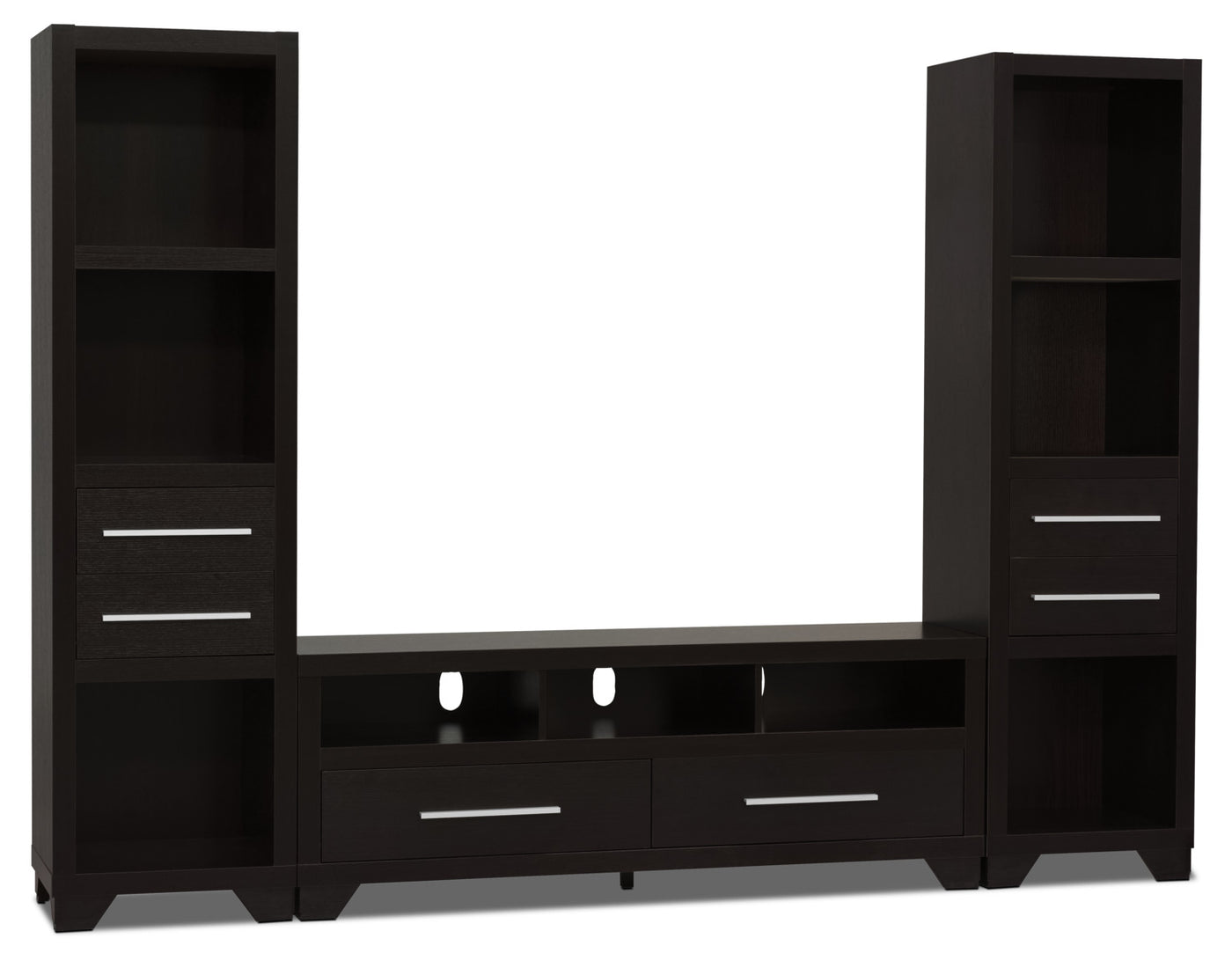 Espresso entertainment center wall unit store