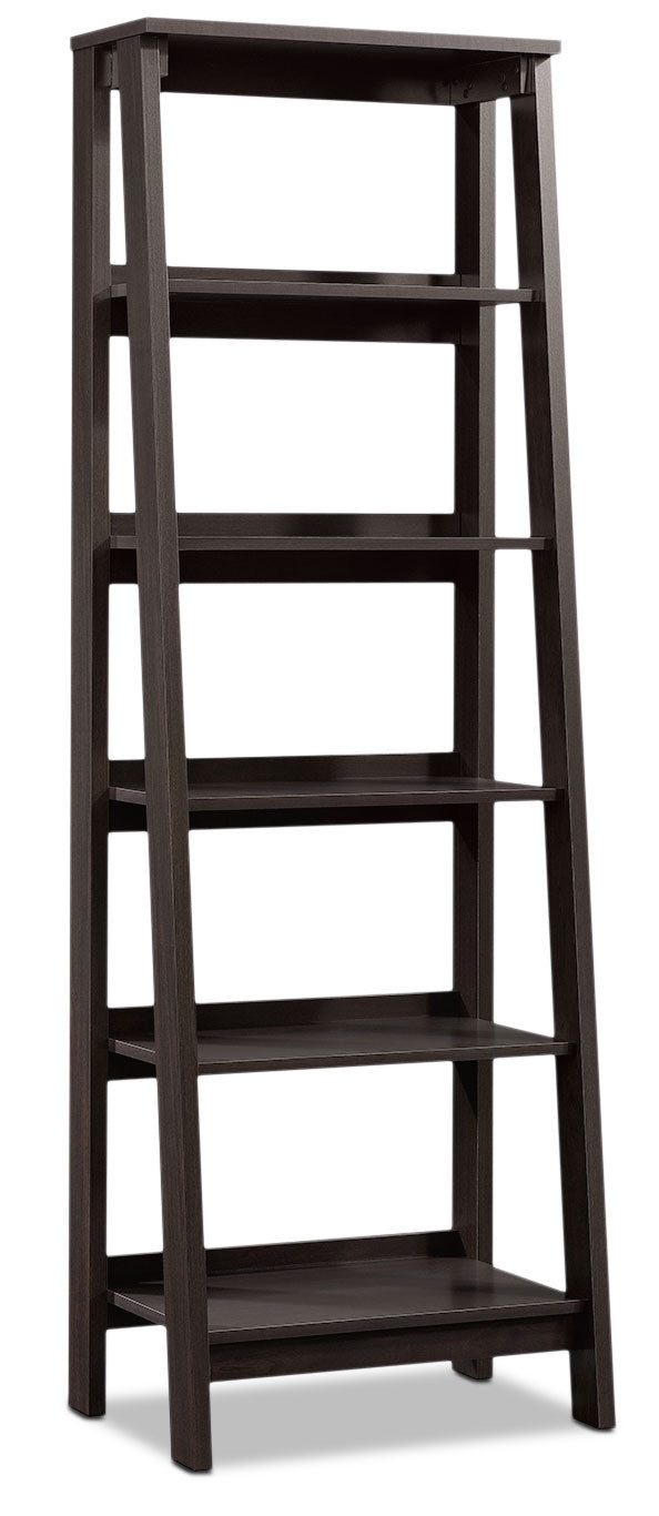 Stockbridge Bookcase with Five Shelves – Jamocha Wood - Contemporary style Bookcase in Jamocha