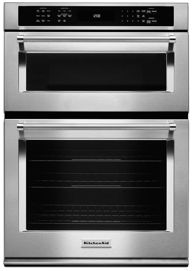 KitchenAid 30" Combination Wall Oven with Even-Heat™ True Convection - KOCE500ESS - Double Wall Oven in Stainless Steel