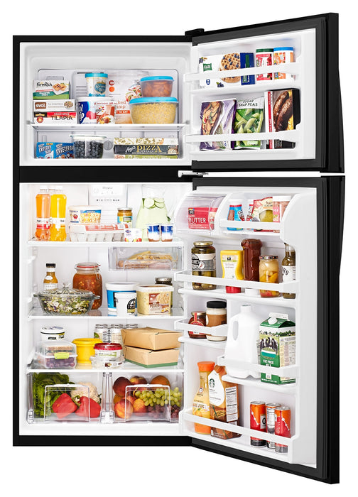 Whirlpool 30\" 18.2 Cu. Ft. Top-Mount Refrigerator - Black - WRT318FZDB