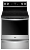 Whirlpool 6.4 Cu. Ft. Electric Range with AquaLift® and Self-Clean - Fingerprint Resistant Stainless Steel - YWFE975H0HZ