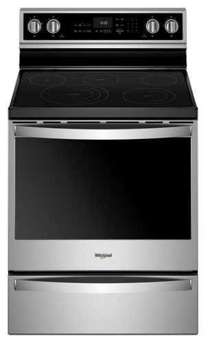 Whirlpool 6.4 Cu. Ft. Electric Range with AquaLift® and Self-Clean - Fingerprint Resistant Stainless Steel - YWFE975H0HZ
