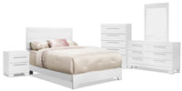 Olivia 8-Piece Queen Bedroom Package – White