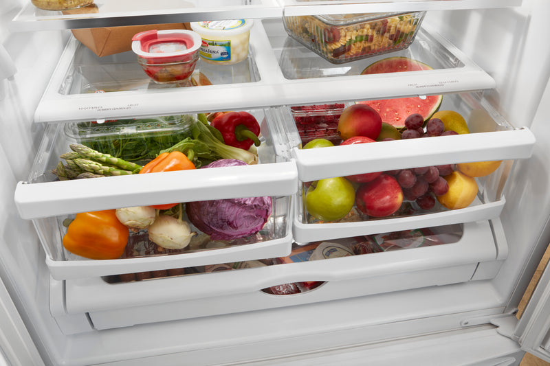Whirlpool 36\" 25 Cu. Ft. French-Door Refrigerator - Black - WRF535SWHB