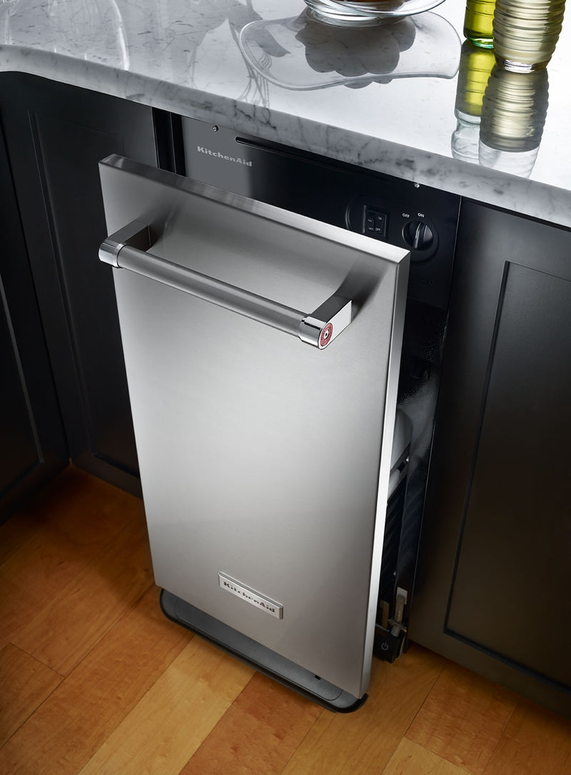 KitchenAid 1.4 Cu. Ft. Built-In Trash Compactor - Stainless Steel - The ...