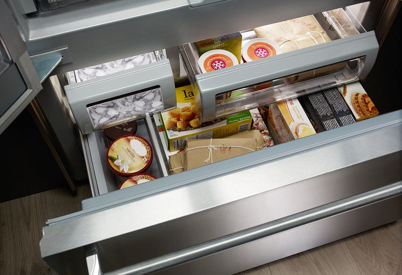 KitchenAid 42\" 24.2 Cu. Ft. Bottom-Mount Refrigerator - Stainless Steel - KBFN502ESS