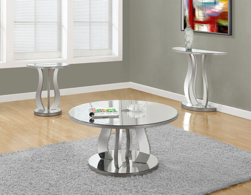 Laurel 36\" Glam Coffee Table - Mirrored 